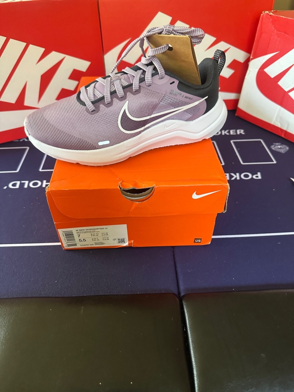 Nike Lavender and White Women's Running Sneakers